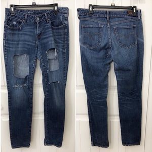 Levi's Bold Curve Skinny Destroyed Jeans Inseam 31